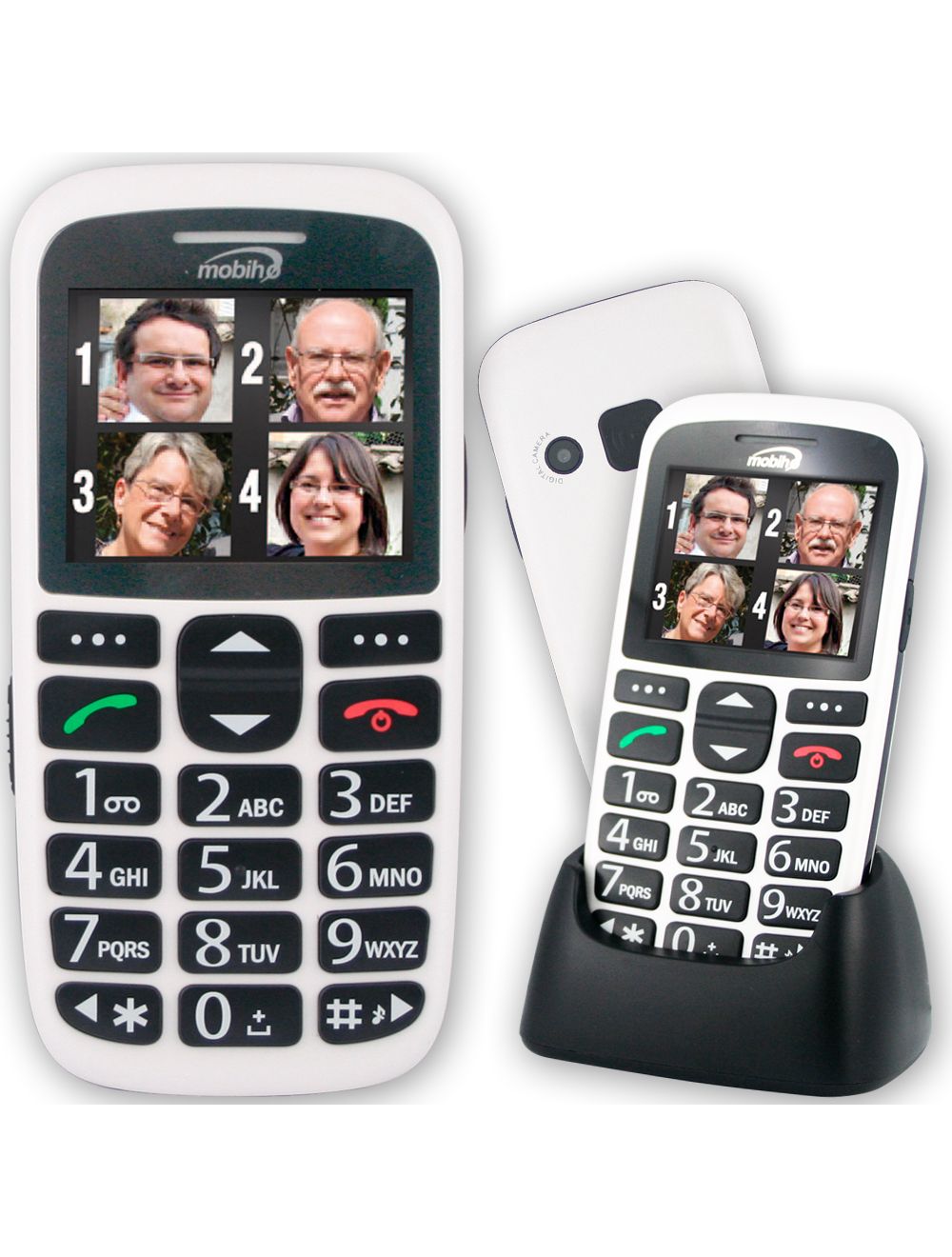 Téléphone portable pour malvoyant - Mobile personne âgée - Techni