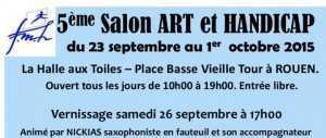 Salon Art et Handicap à Rouen du 23.09 au 01.10